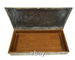 Silver Plated Box Approx. 1900 Horse Carriage