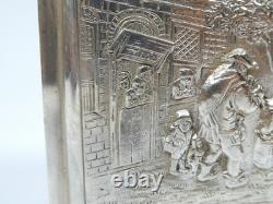 Silver Plated Box Approx. 1900 Horse Carriage