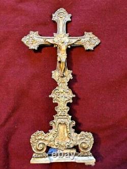 Silver Plated Brass And Wood Baroque Italian Pax Osculatoire 1760s Rare