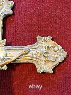 Silver Plated Brass And Wood Baroque Italian Pax Osculatoire 1760s Rare