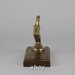 Silver Plated Bronze entitled Leaping Horse Car Mascot by François Bazin