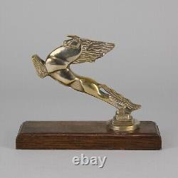 Silver Plated Bronze entitled Leaping Horse Car Mascot by François Bazin