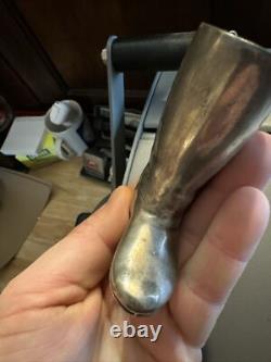 Silver Plated Cowboy Boot England Made Collector 11oz Western Paperweight GIFT