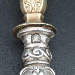 Silver Plated Dessert Forks Art Nouveau Orchidée Minerva Mark