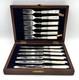 Silver Plated Fish Cutlery set of 12 -Mother of Pearl Handle Original Box