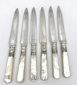 Silver Plated Fish Cutlery set of 12 -Mother of Pearl Handle Original Box