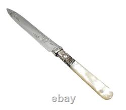 Silver Plated Fish Cutlery set of 12 -Mother of Pearl Handle Original Box