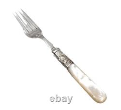 Silver Plated Fish Cutlery set of 12 -Mother of Pearl Handle Original Box Silver Plated Fish Cutlery set of 12 -Mother of Pearl Handle Original Box
