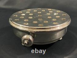 Silver Plated Food Warmer Signed Fleuron