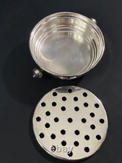Silver Plated Food Warmer Signed Fleuron