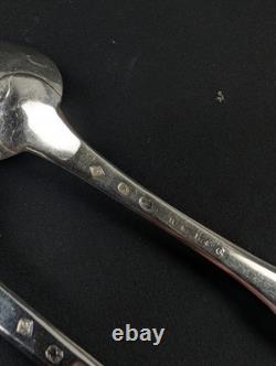Silver Plated Fork Spoon. 950 19th Century Silversmith JAH 1798-1809