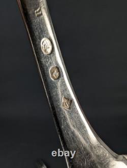 Silver Plated Fork Spoon. 950 19th Century Silversmith JAH 1798-1809