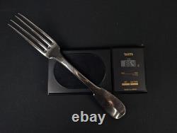 Silver Plated Fork Spoon. 950 19th Century Silversmith JAH 1798-1809
