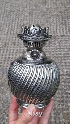 Silver Plated, Hallmarked, Hinks Oil Lamp