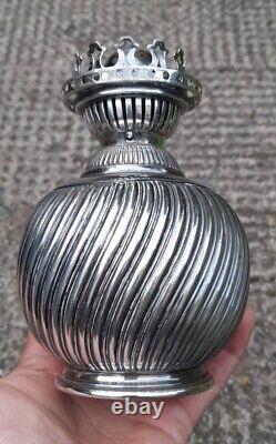 Silver Plated, Hallmarked, Hinks Oil Lamp