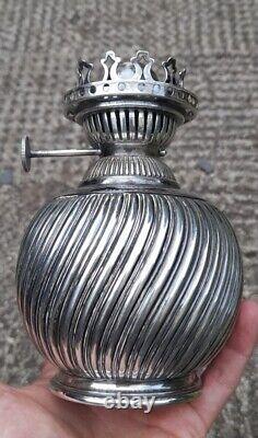 Silver Plated, Hallmarked, Hinks Oil Lamp