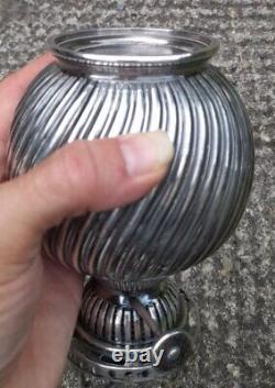 Silver Plated, Hallmarked, Hinks Oil Lamp