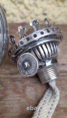Silver Plated, Hallmarked, Hinks Oil Lamp