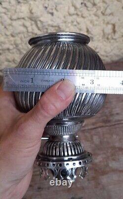 Silver Plated, Hallmarked, Hinks Oil Lamp