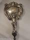Silver Plated Hand Mirror with Angel Handle Victorian Original