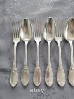 Silver Plated Metal Cutlery Set Of 36 Pieces Empire Style