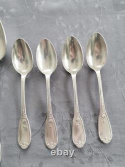 Silver Plated Metal Cutlery Set Of 36 Pieces Empire Style