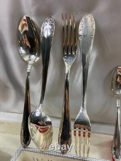 Silver Plated Metal Flatware Style Louis XV