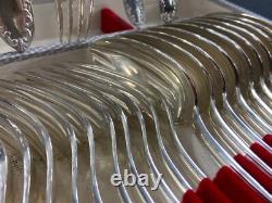 Silver Plated Metal Flatware Style Louis XV