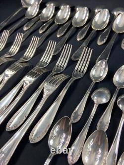 Silver Plated Metal Flatware Style Louis XV