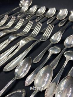 Silver Plated Metal Flatware Style Louis XV