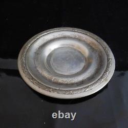 Silver Plated Metal Plate Vintage Renaissance Art Deco PN France N2838