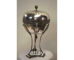 Silver Plated Metal Sugar Bowl