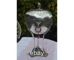 Silver Plated Metal Sugar Bowl