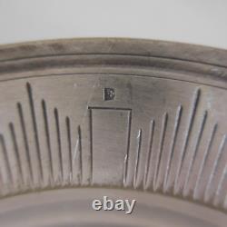 Silver Plated Metal Vintage Art Deco Design Plate PN France N2836
