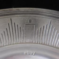 Silver Plated Metal Vintage Art Deco Design Plate PN France N2836