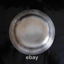 Silver Plated Metal Vintage Art Deco Design Plate PN France N2836