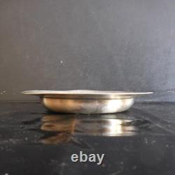 Silver Plated Metal Vintage Art Deco Design Plate PN France N2836