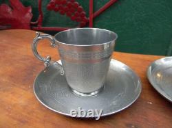 Silver Plated Metal White Cups