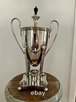 Silver Plated Regency Tea Urn Empire Georgian Samovar Coffee trophy Irish