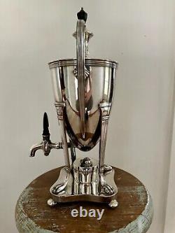 Silver Plated Regency Tea Urn Empire Georgian Samovar Coffee trophy Irish