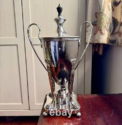Silver Plated Regency Tea Urn Empire Georgian Samovar Coffee trophy Irish