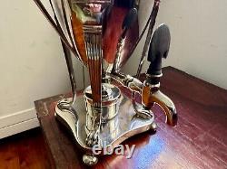 Silver Plated Regency Tea Urn Empire Georgian Samovar Coffee trophy Irish