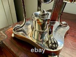 Silver Plated Regency Tea Urn Empire Georgian Samovar Coffee trophy Irish