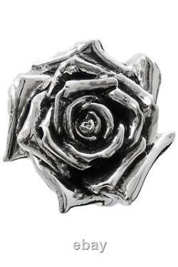 Silver Plated Rose Topped Collectors Cane by Pasotti