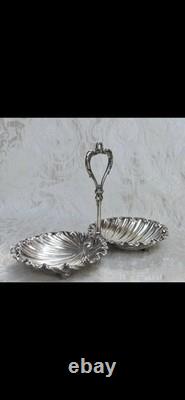 Silver Plated Shell Pattern Serving Dish Vintage