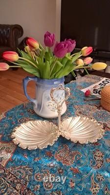 Silver Plated Shell Pattern Serving Dish Vintage
