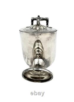Silver Plated Sugar Scuttle with Scoop- Marked EPBM Made in England 1910