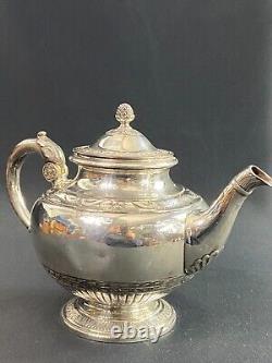 Silver Plated Teapot Signed GALLIA (Christofle) Empire Style