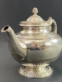 Silver Plated Teapot Signed GALLIA (Christofle) Empire Style