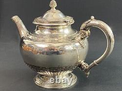 Silver Plated Teapot Signed GALLIA (Christofle) Empire Style